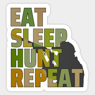 Eat Sleep Hunt Repeat Sticker